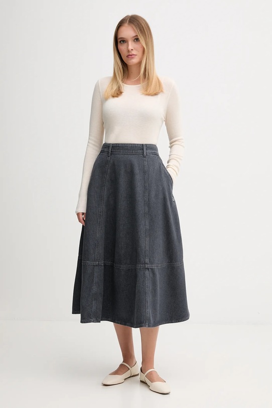 Mos Mosh fustă jeans CYNTHIA 174680 gri ZW25