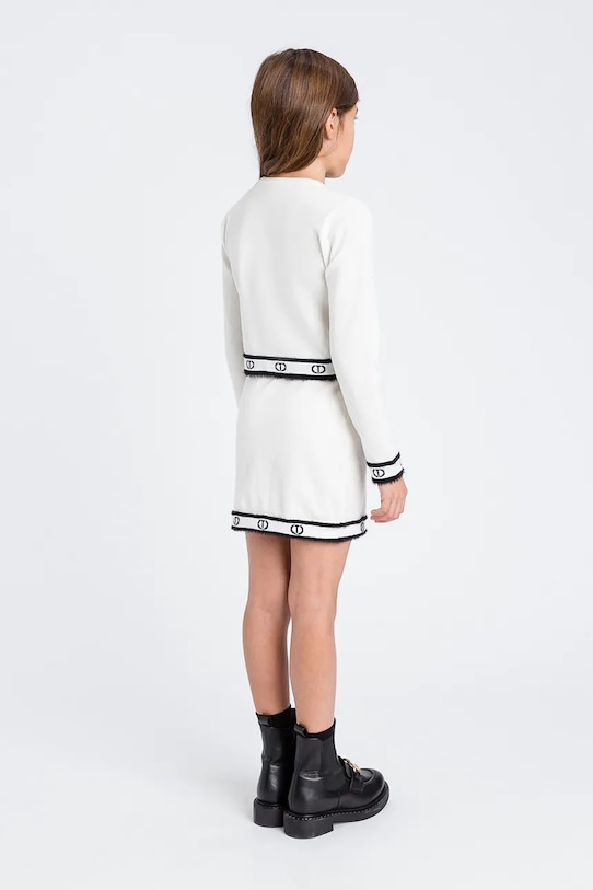 Дівчинка Дитяча спідниця з домішкою вовни Twinset 252GJ3072 білий