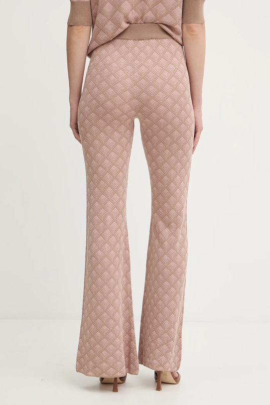 Odzież Silvian Heach spodnie z domieszką lnu ARIS GPA25201PA różowy