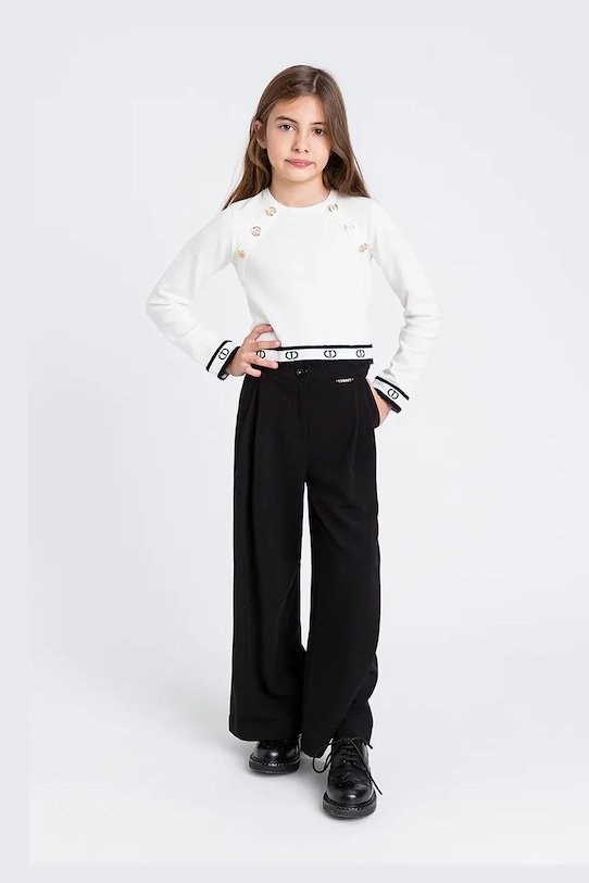 Детские брюки Twinset с эластаном чёрный 252GJ2274