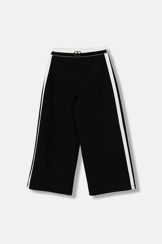 Детски панталон Twinset трикотаж черен 252GJ2058