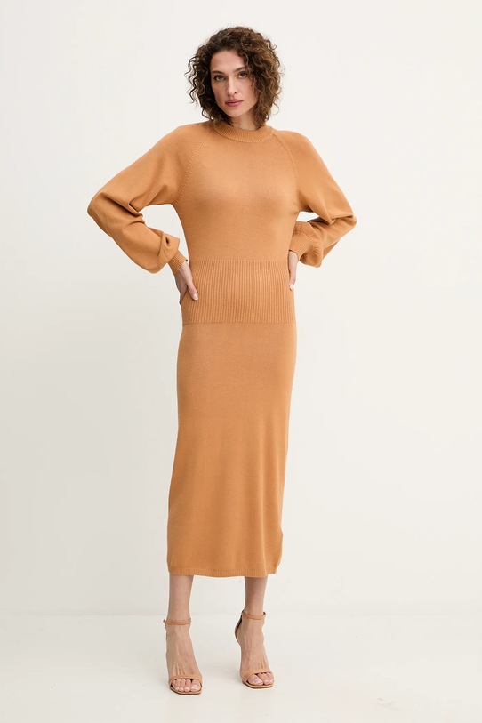 Silvian Heach rochie AMARAT GPA25257VE maro ZW25