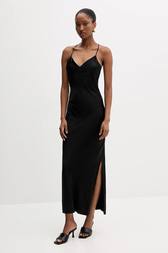 Šaty Silvian Heach MAPHANE maxi černá GPA25532VE