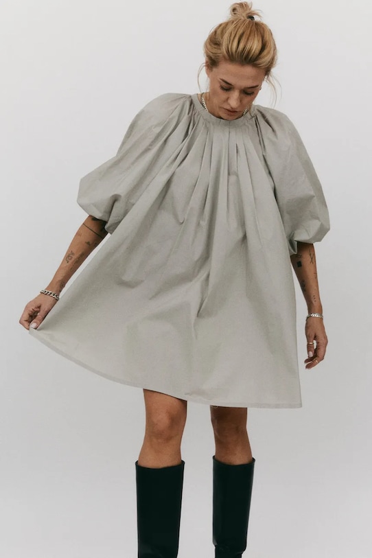 MUUV. rochie mini gri suk.kr.BUFFLE