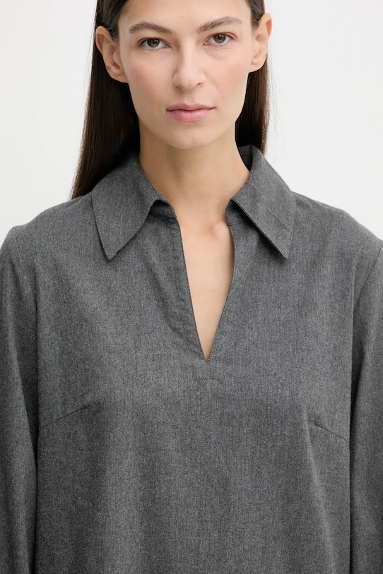 Marc O'Polo sukienka bawełniana szary 510089621497