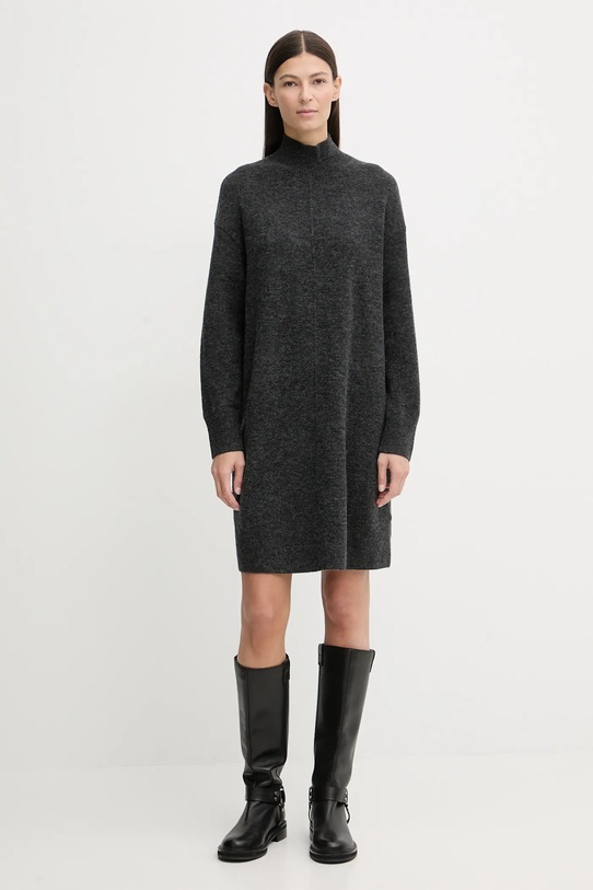 Marc O'Polo sukienka z dodatkiem wełny 5000007471 szary ZW25