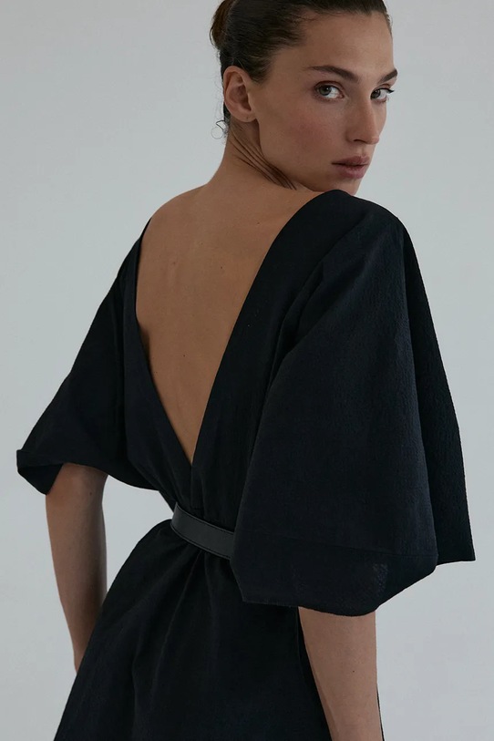 Muuv. sukienka z bawełną GATINHO suk.krot.kimono.GATINHO