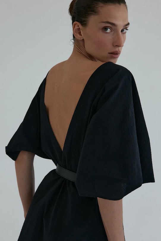 Muuv. sukienka z bawełną GATINHO suk.krot.kimono.GATINHO