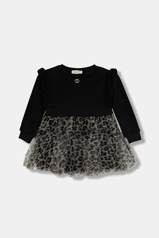 Twinset sukienka dziecięca wzorzyste czarny 252GB2130
