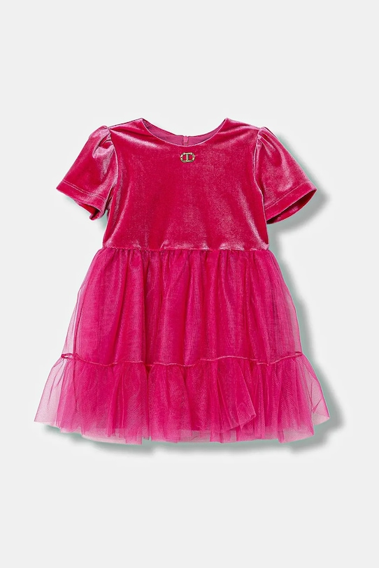 Twinset sukienka dziecięca rozkloszowany różowy 252GB2200