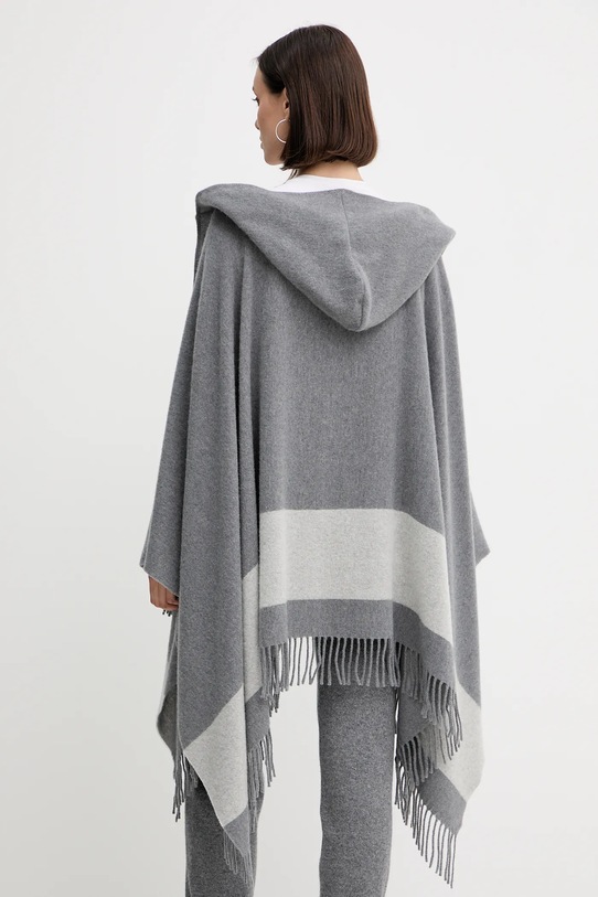 Îmbrăcăminte Liviana Conti poncho din lână A5WF11 gri