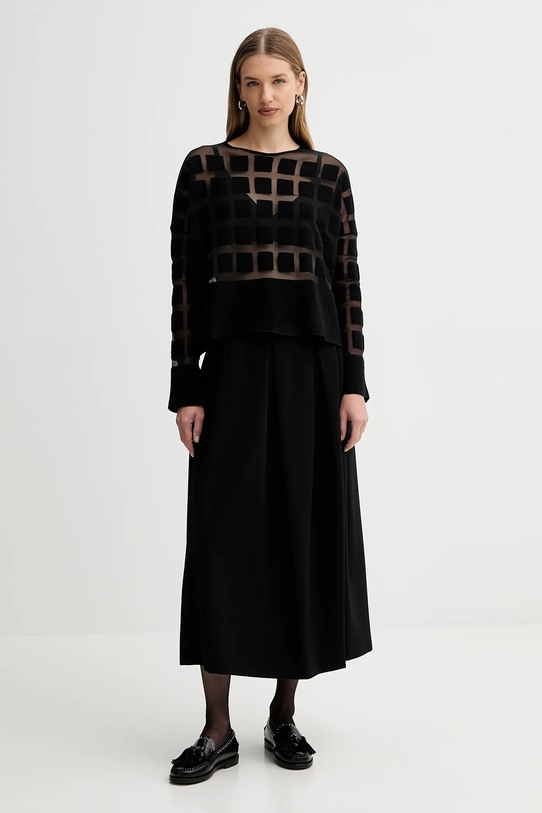 Liviana Conti sweter wełniany L5WA79 czarny ZW25