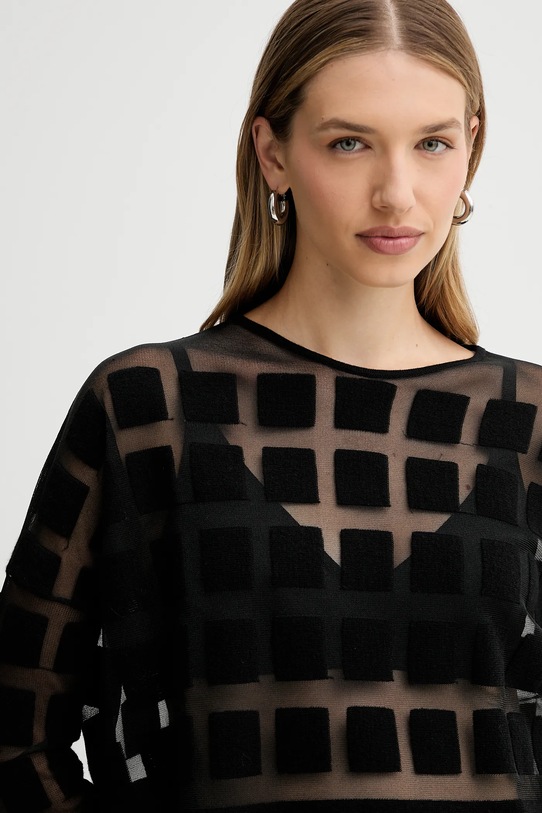 Liviana Conti sweter wełniany czarny L5WA79