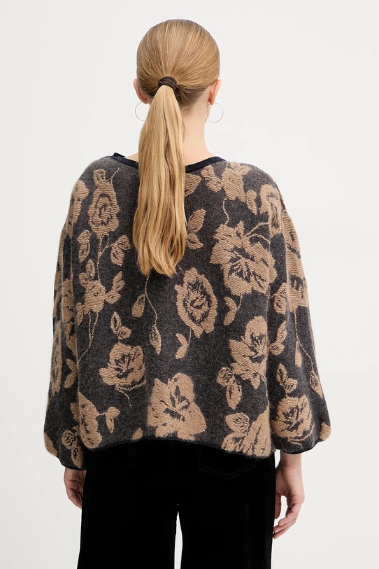 Liviana Conti cardigan con lana L5WG67 marrone