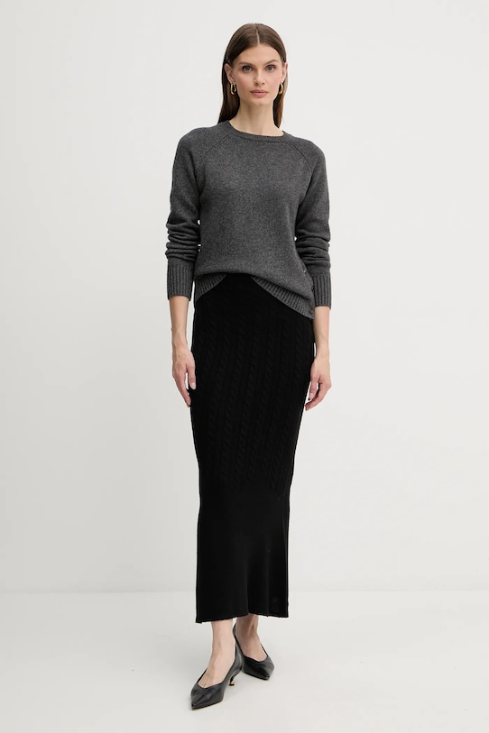 Silvian Heach sweter z domieszką wełny PICOULANE GPA25233MA szary ZW25