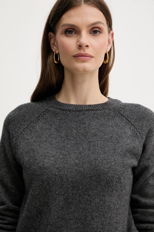 Silvian Heach sweter z domieszką wełny PICOULANE szary GPA25233MA