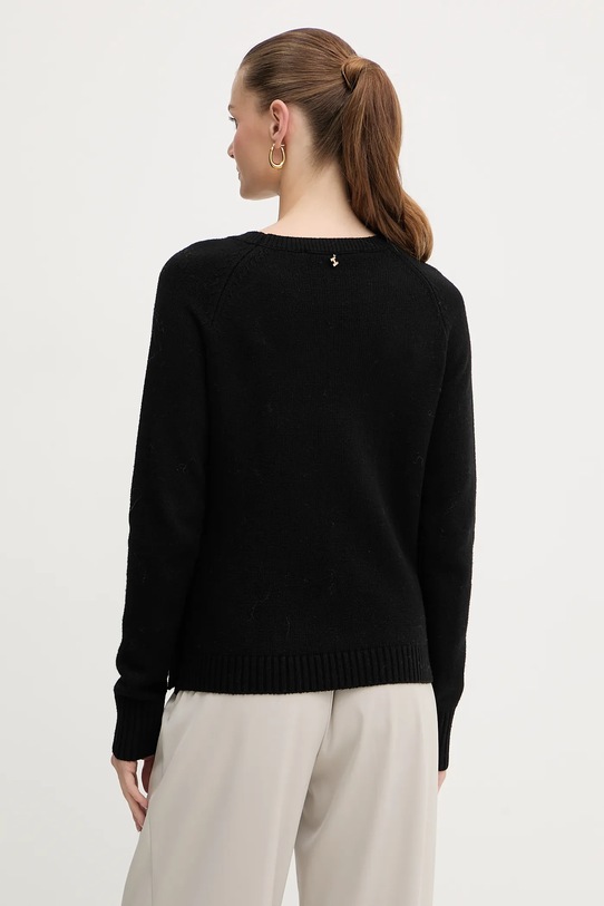 Silvian Heach sweter z domieszką wełny PICOULANE GPA25233MA czarny ZW25