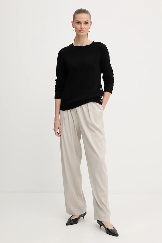 Odzież Silvian Heach sweter z domieszką wełny PICOULANE GPA25233MA czarny