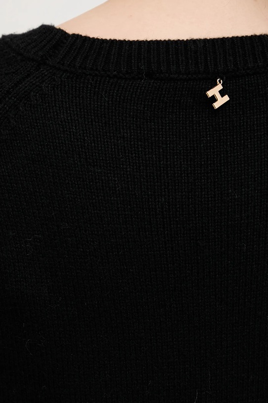 Silvian Heach sweter z domieszką wełny PICOULANE GPA25233MA czarny