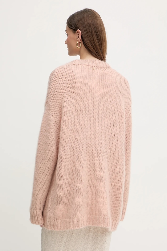 Îmbrăcăminte Silvian Heach cardigan din amestec de lână LETSOSA GPA25267CD portocaliu