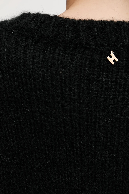 Кардиган с примесью шерсти Silvian Heach LETSOSA GPA25267CD чёрный