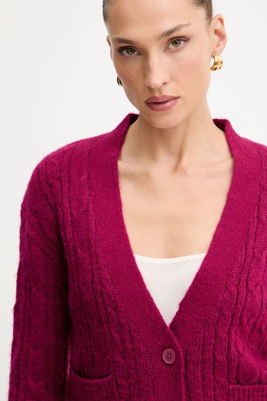 Silvian Heach cardigan din amestec de lână VALBUENA roz GPA25149CD