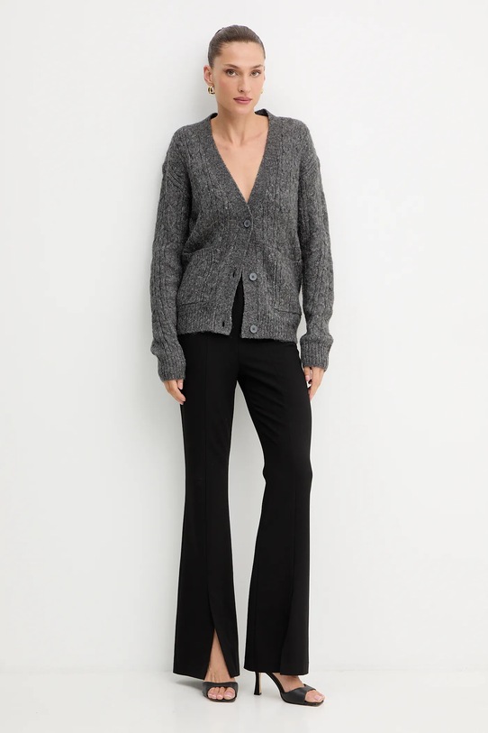 Silvian Heach cardigan din amestec de lână VALBUENA GPA25149CD gri ZW25