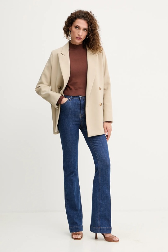 Silvian Heach sweter LOLA GPA25554LU brązowy ZW25