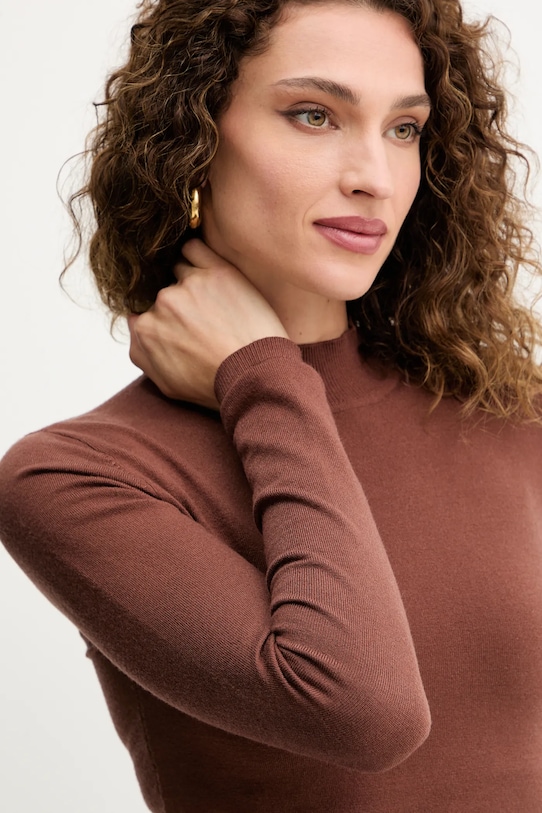 Silvian Heach sweter LOLA brązowy GPA25554LU