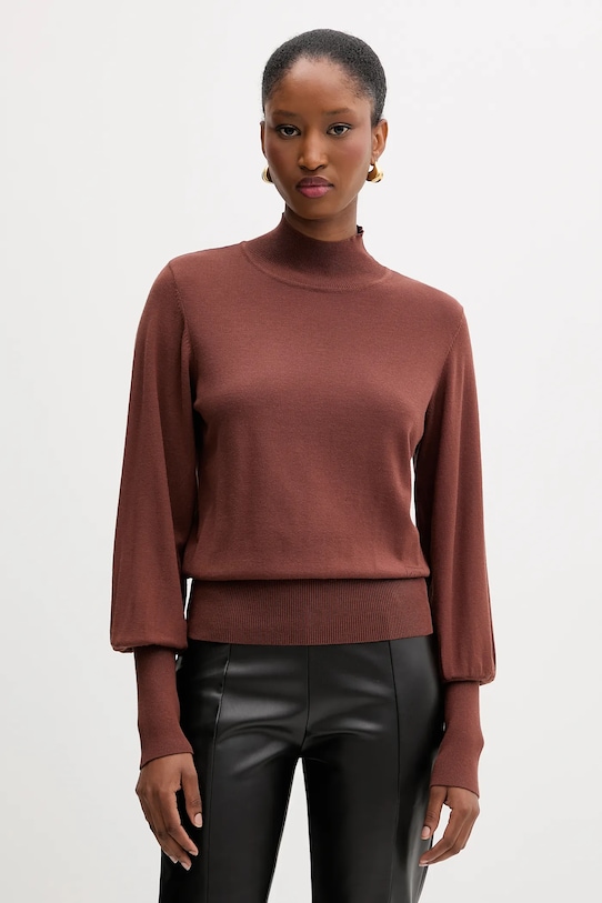 Silvian Heach maglione HALKA a maglia fine marrone GPA25041LU