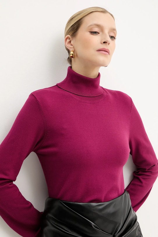 Silvian Heach pulover SESIN burgundia GPA25036LU