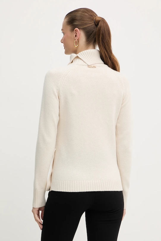 Odzież Silvian Heach sweter z domieszką wełny DIOUF GPA25232LU beżowy