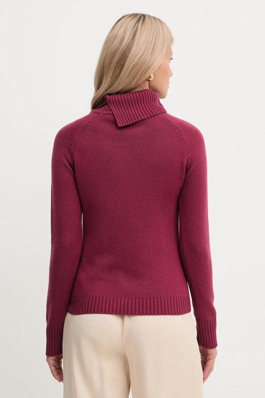 Îmbrăcăminte Silvian Heach pulover din amestec de lână DIOUF GPA25232LU burgundia