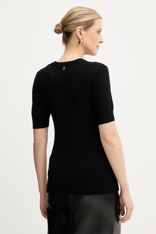 Îmbrăcăminte Silvian Heach tricou ATLAM GPA25040MA negru