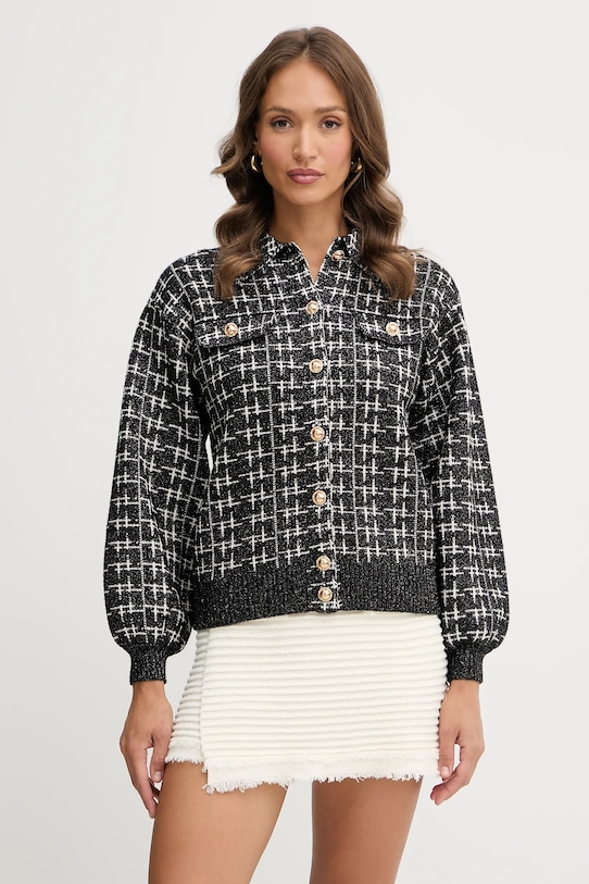 Silvian Heach kardigan CHARALAM pozostałe czarny GPA25289CD