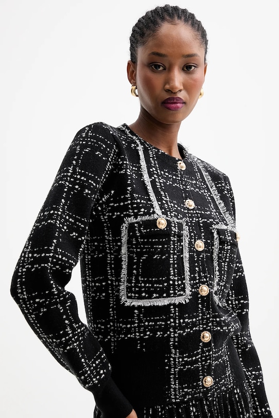 Silvian Heach kardigan SALONICCO czarny GPA25046CD