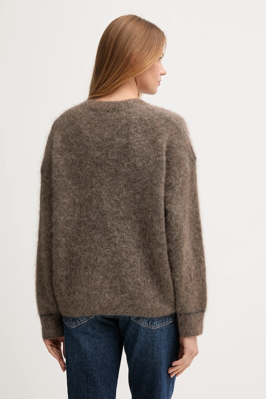 Ρούχα Πουλόβερ με προσθήκη μαλλιού Mos Mosh ALILA 173800 καφέ