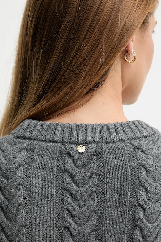 Mos Mosh pulover de lână BRYNDIS 173220 gri