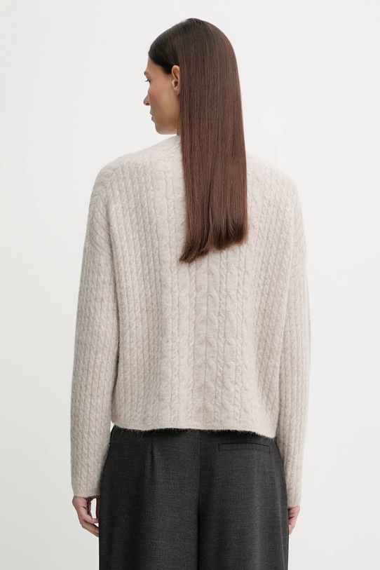 Marc O'Polo sweter z dodatkiem alpaki 510609460223 beżowy ZW25