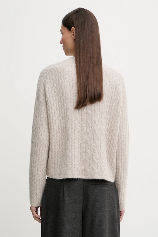 Marc O'Polo sweter z dodatkiem alpaki 510609460223 beżowy ZW25