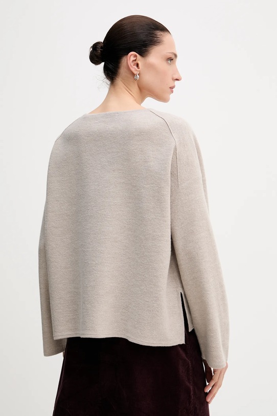Odzież Marc O'Polo sweter z dodatkiem wełny 510609860487 beżowy