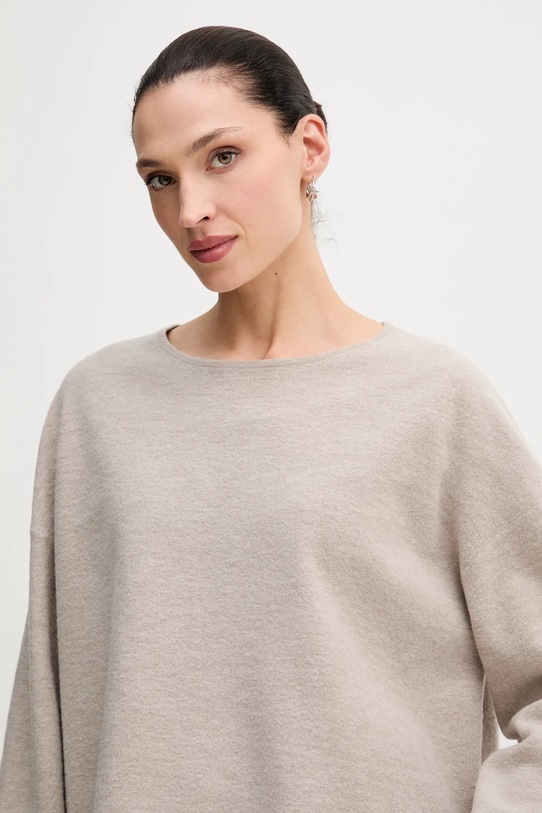 Marc O'Polo sweter z dodatkiem wełny beżowy 510609860487