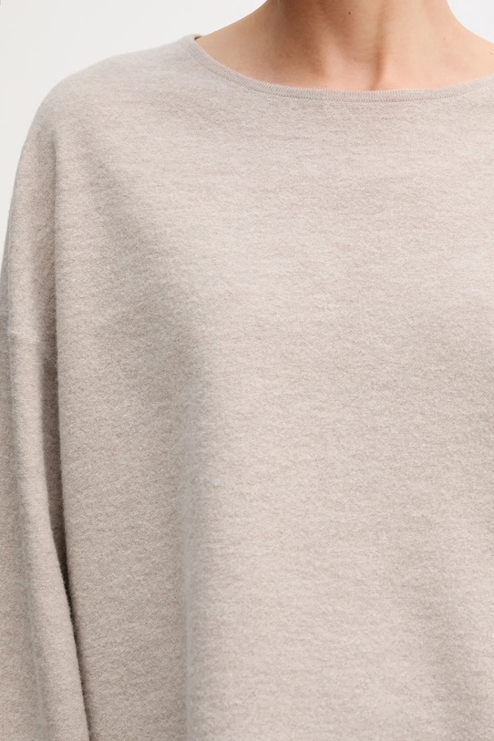 Marc O'Polo sweter z dodatkiem wełny 510609860487 beżowy