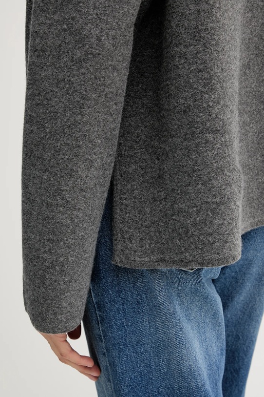 Marc O'Polo sweter z dodatkiem wełny 510609860487 szary