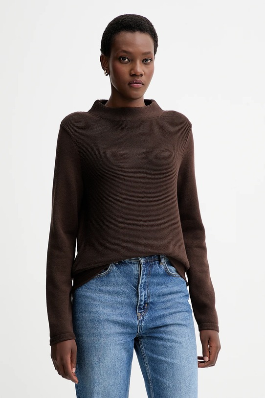 Marc O'Polo sweter bawełniany bawełna brązowy 511605960419
