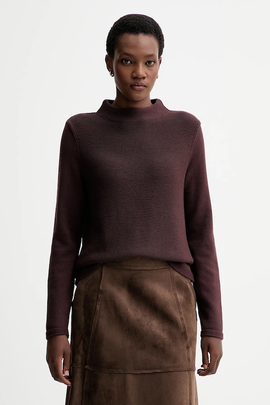 Marc O'Polo sweter bawełniany bawełna brązowy 511605960419