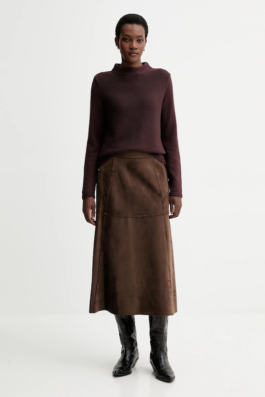 Marc O'Polo sweter bawełniany 511605960419 brązowy ZW25