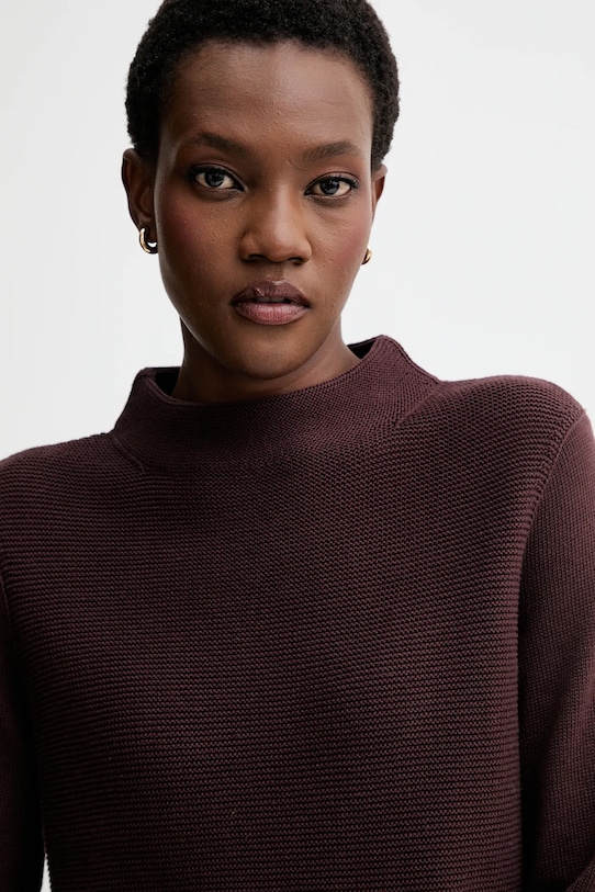 Marc O'Polo sweter bawełniany brązowy 511605960419