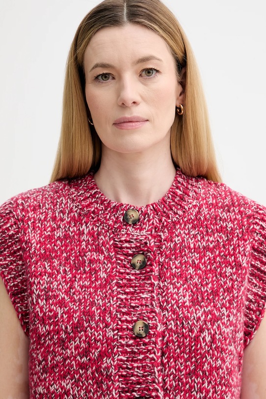 Marc O'Polo kamizelka z dodatkiem wełny czerwony 5000007880