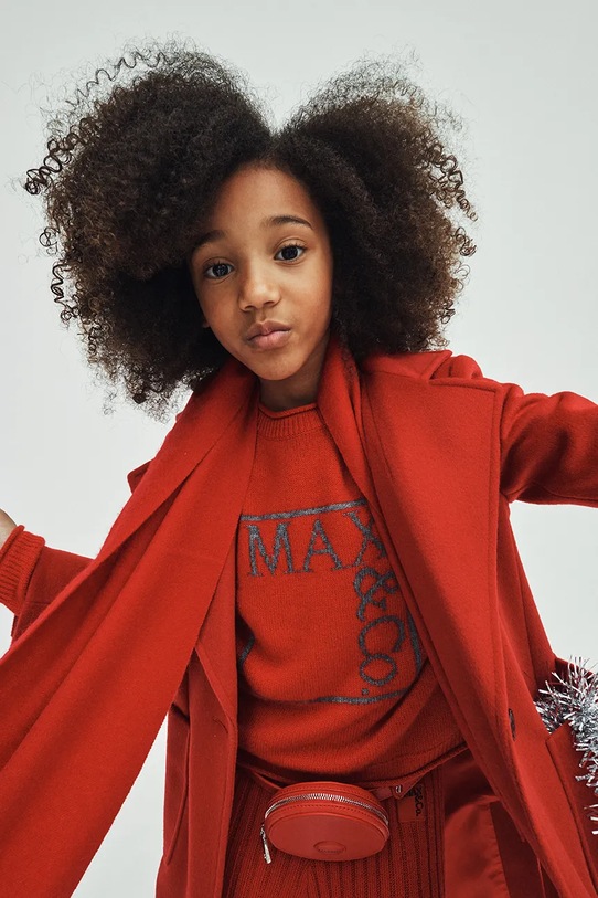 MAX&Co. sweter z dodatkiem wełny dziecięcy MAXK21F KNITWEAR MX0233